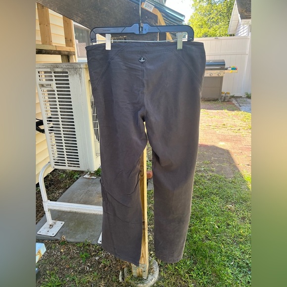 Prana Wide Leg Gray Cotton Nylon blend Hiking  Drawstring Pants Size Medium - Picture 4 of 5